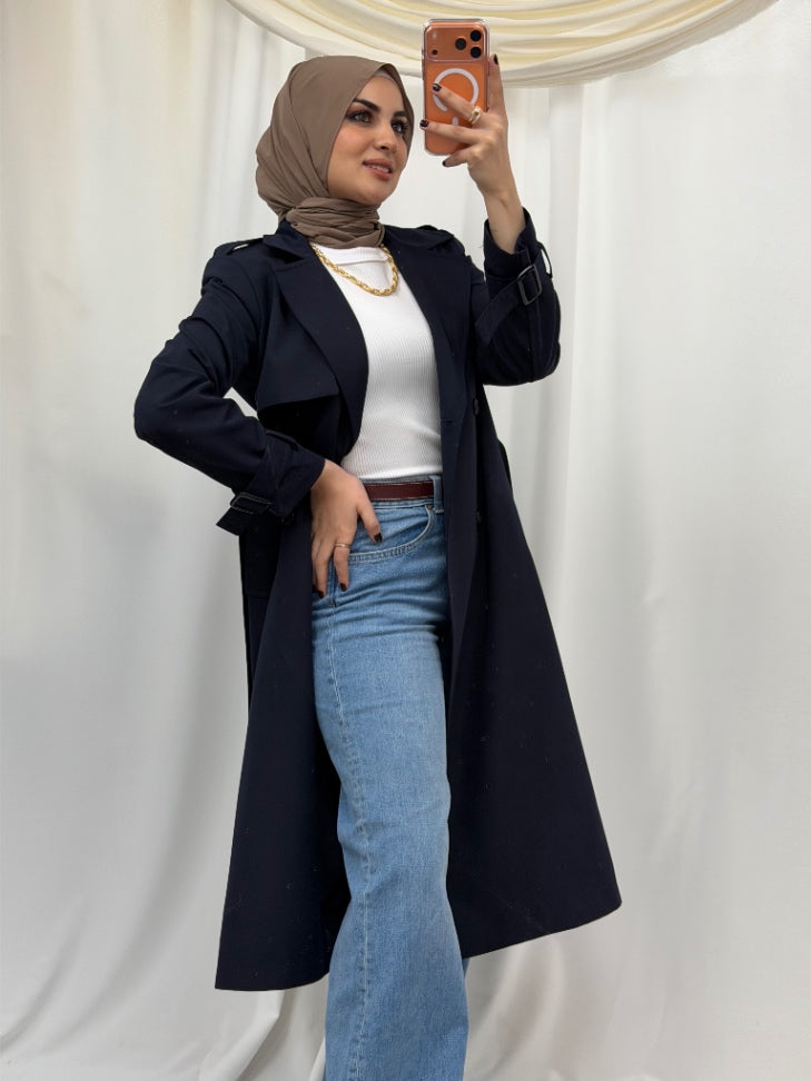Lujain Trench Navy