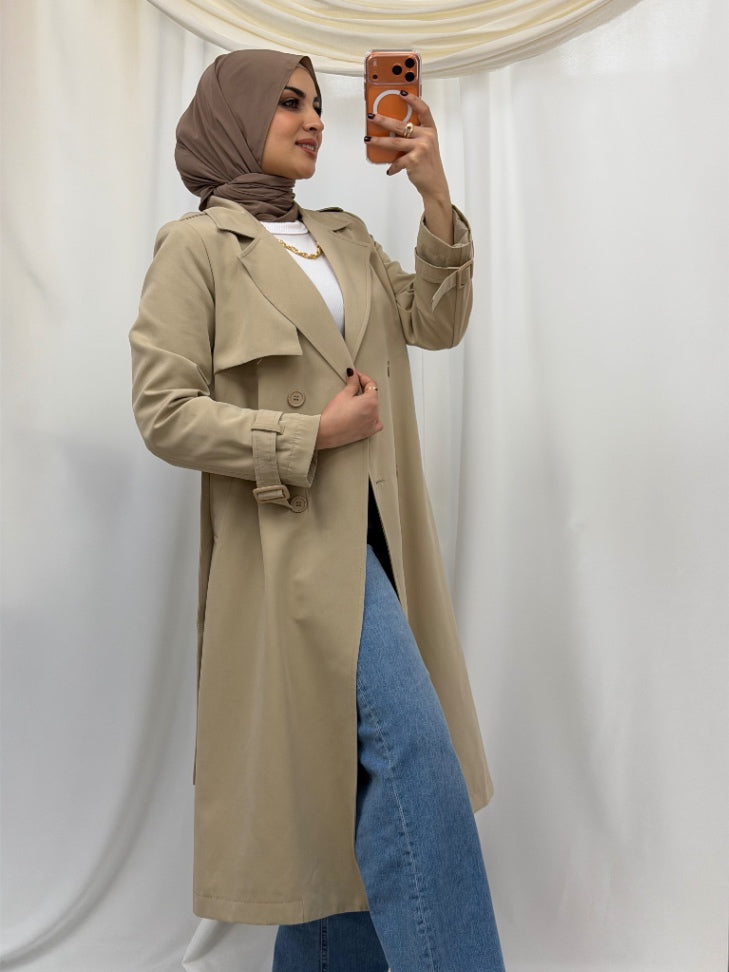 Lujain Trench Beige