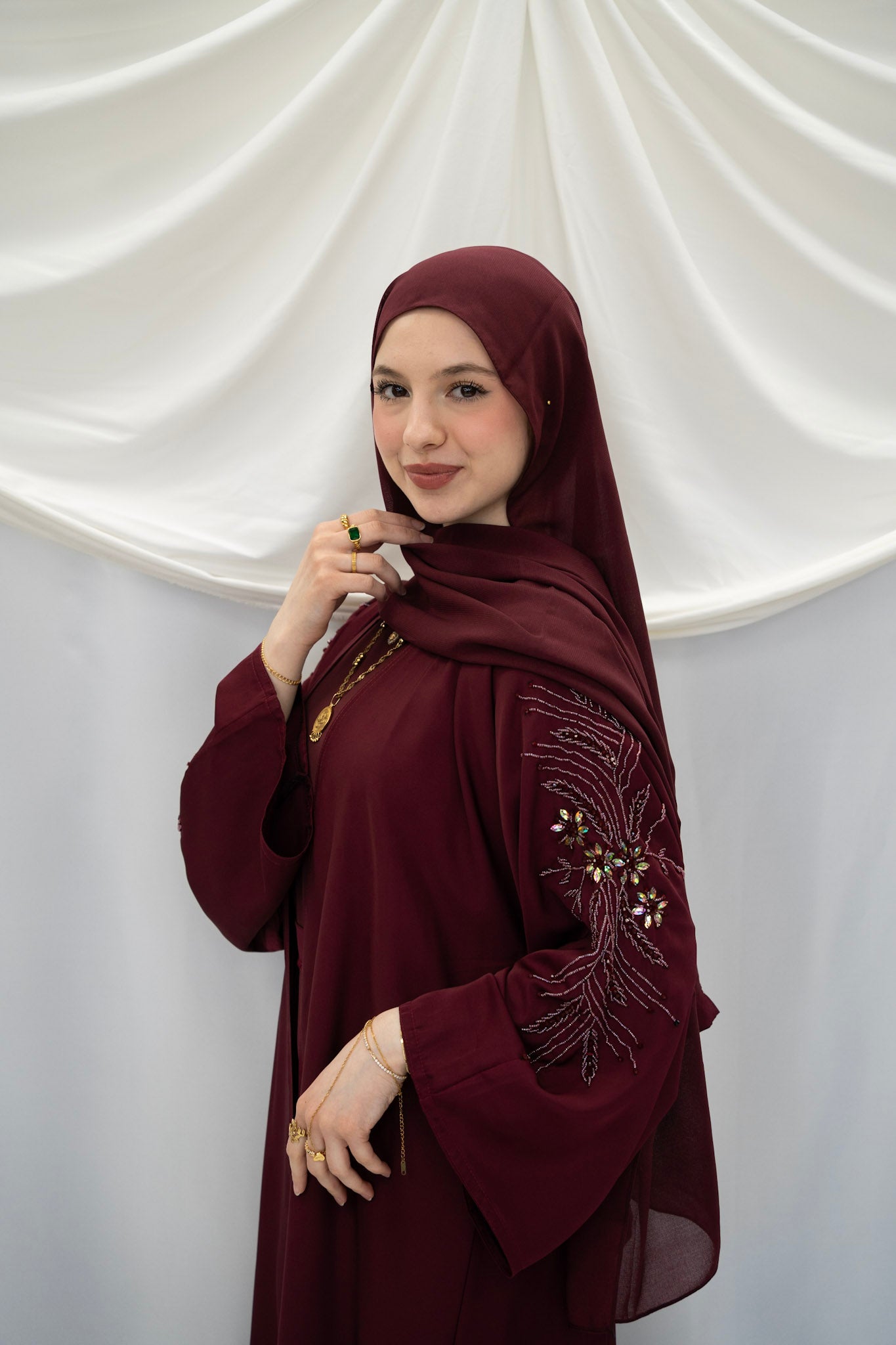Nayara Abaya ✨ Burgundy