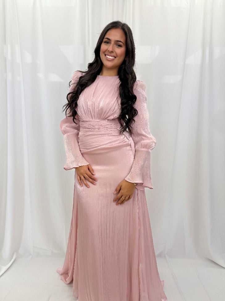 Reem Evening Gown  Blush Pink