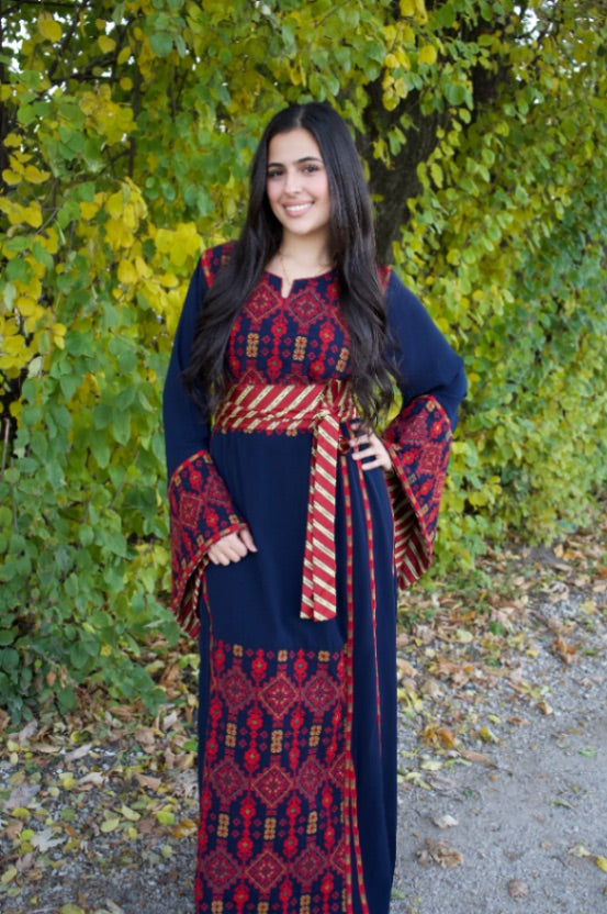 Amal Navy Blue Thobe Navy