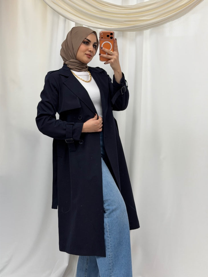 Lujain Trench Navy