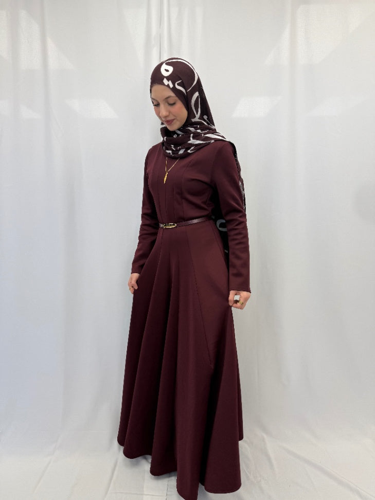 Layla Dress Burgundy