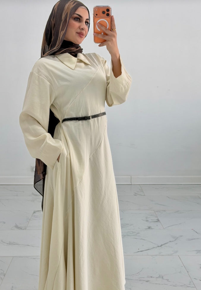 Malak Dress Beige