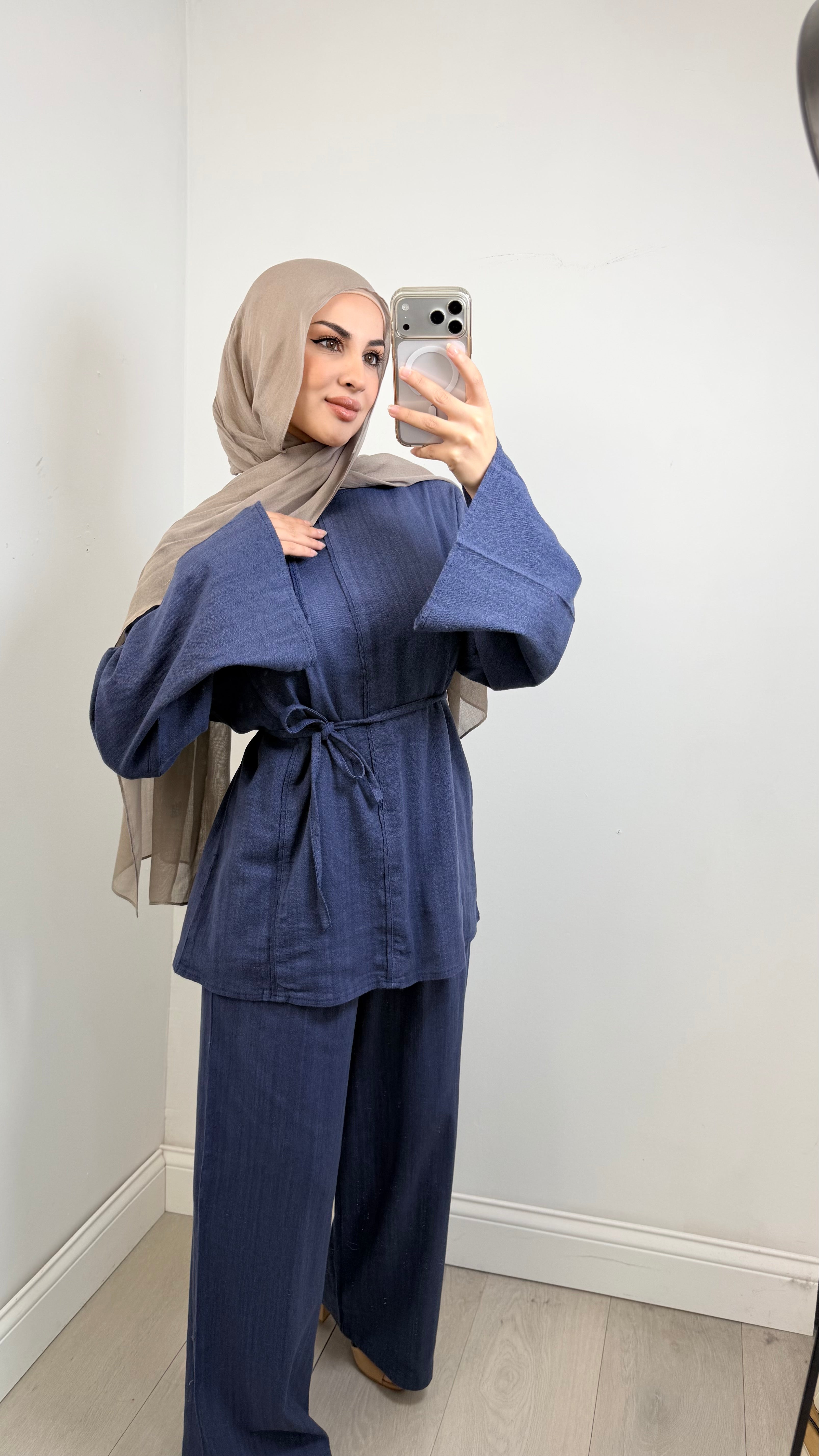Nadia Co-Ord Set in Olive - front view