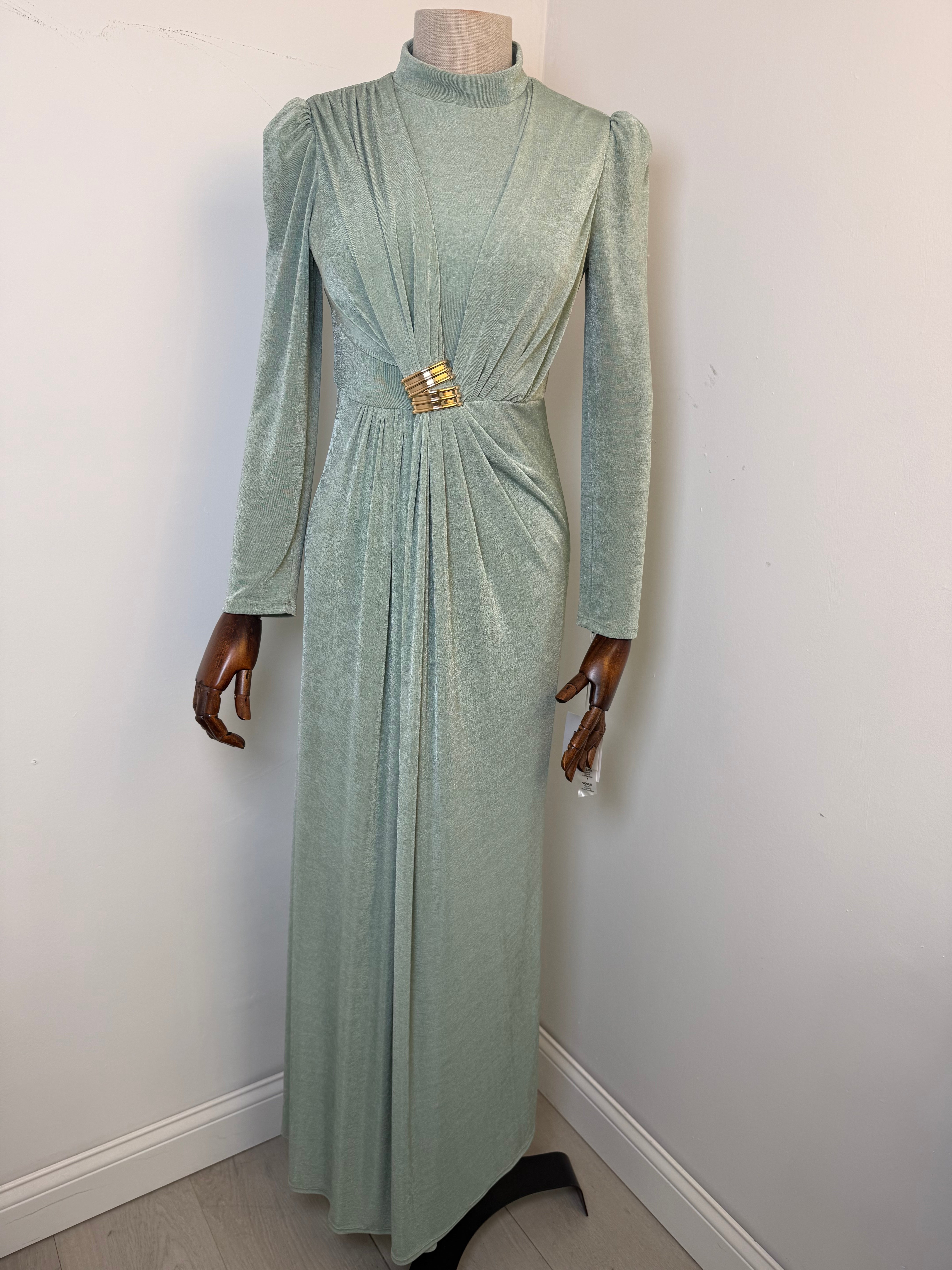 The Nour Maxi Gown - Camel side