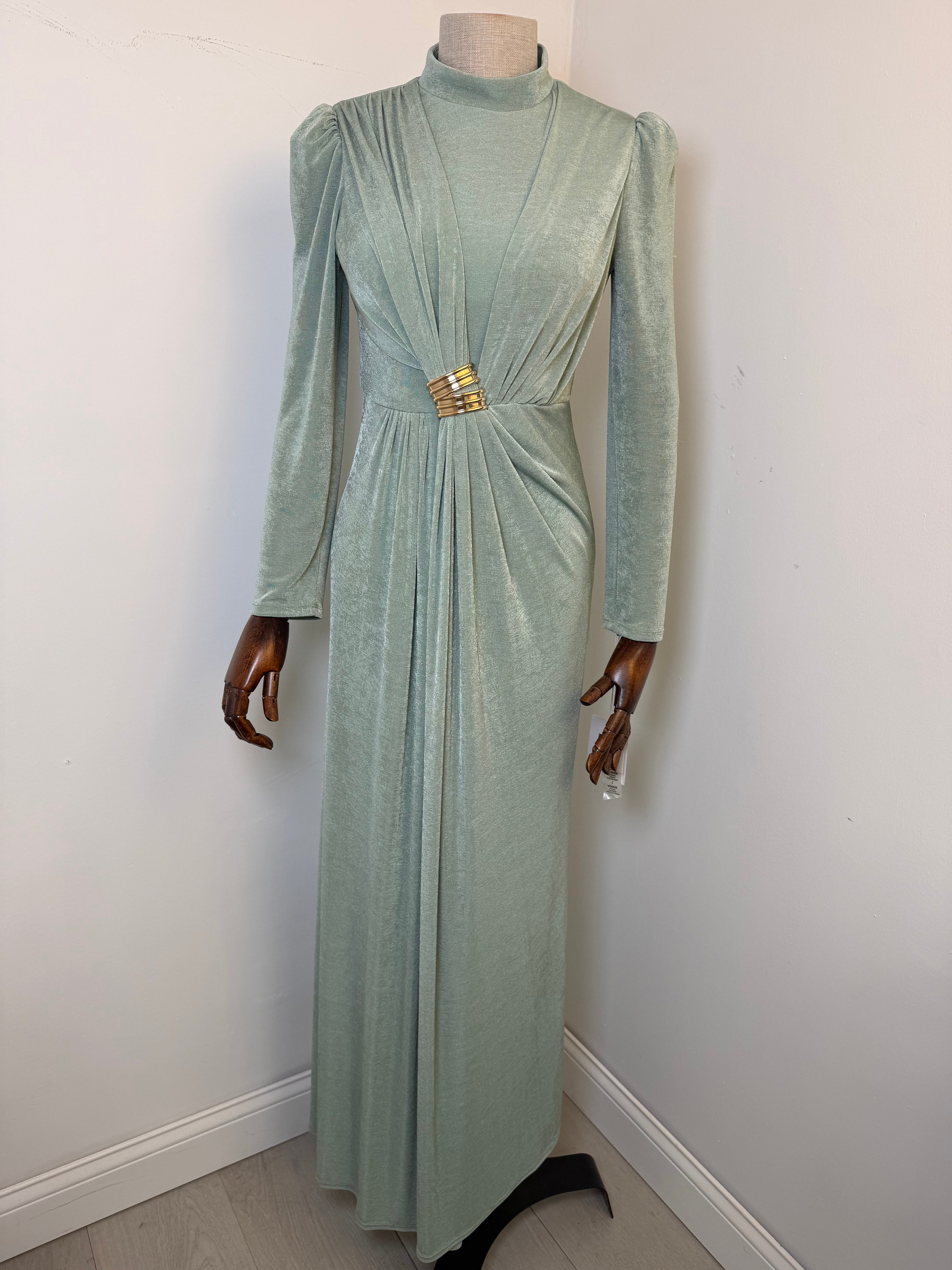 The Nour Maxi Gown - Sage